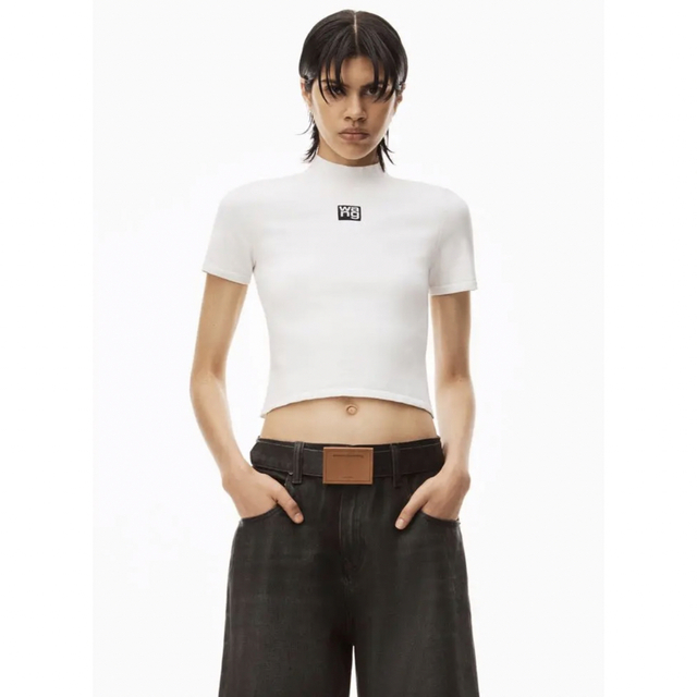 alexander wang  ハーフネックニットTシャツ