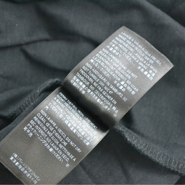 バレンシアガ/BALENCIAGA 612966 ロゴ 半袖T ブラック XL