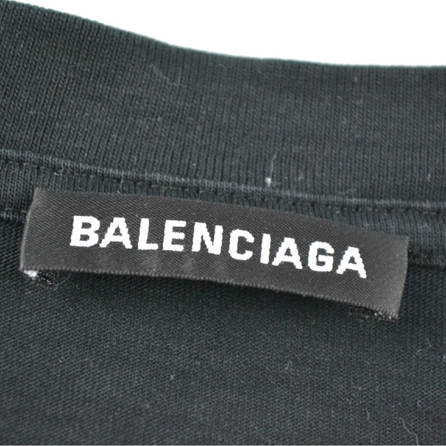 バレンシアガ/BALENCIAGA 612966 ロゴ 半袖T ブラック XL-