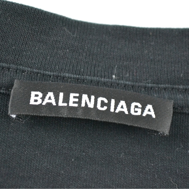 バレンシアガ/BALENCIAGA  612966 ロゴ 半袖T ブラック XL