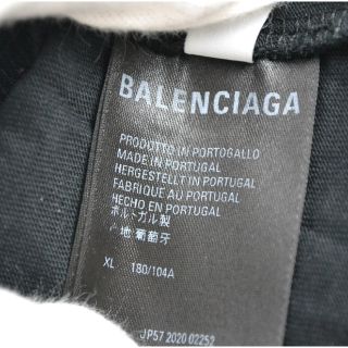 Balenciaga - バレンシアガ/BALENCIAGA 612966 ロゴ 半袖T ブラック XL