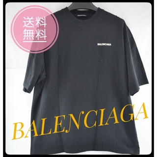 バレンシアガ(Balenciaga)のバレンシアガ/BALENCIAGA  612966 ロゴ 半袖T ブラック XL(Tシャツ/カットソー(半袖/袖なし))