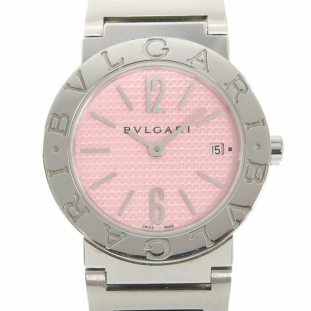 ブルガリ BVLGARI ブルガリブルガリ レディース クォーツ 腕時計 SS ピンク文字盤 BBL26S  新入荷 BV0142