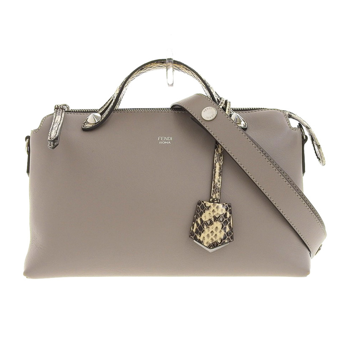 フェンディ FENDI バイザウェイ 2WAYバッグ ハンドバッグ ショルダーバッグ レザー パイソン ベージュ 8BL124 中古 新入荷 OB1448 | フリマアプリ ラクマ