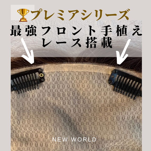 ☆プレミアシリーズ☆6月最新入荷新世界ヘアピース☆12*14総手植45
