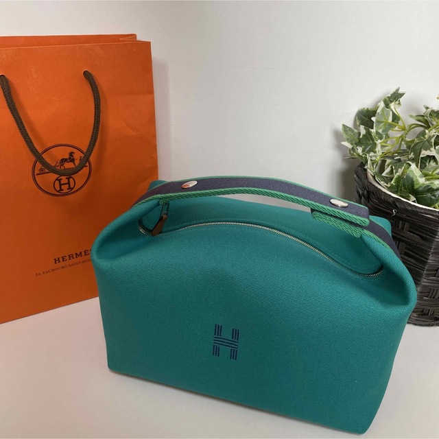 新品未使用 HERMES エルメス ブリッドアブラックGM グリーン 緑