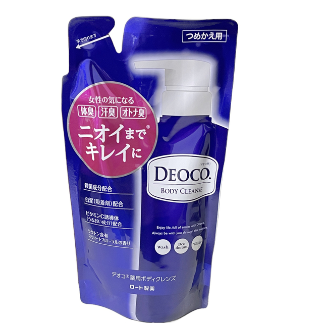 デオコ　薬用ボディクレンズ 250ml DEOCO ロート製薬 詰替用 コスメ/美容のボディケア(ボディソープ/石鹸)の商品写真