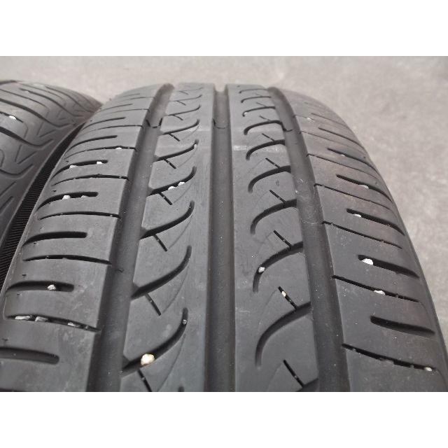 中古バリ山165/55R14■ヨコハマブルーアースAE01■4本全国送料込 自動車/バイクの自動車(タイヤ)の商品写真