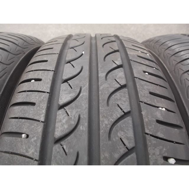 中古バリ山165/55R14■ヨコハマブルーアースAE01■4本全国送料込 自動車/バイクの自動車(タイヤ)の商品写真