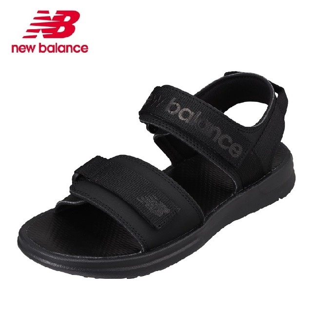 ボリュームNew Balance サンダル スポーツサンダル 24ｃｍ メンズ ブラック