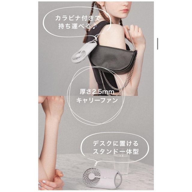Francfranc Francfranc フレ キャリーファン グレー(扇風機)の通販 by あおぞら キャリーファン