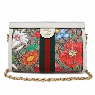 グッチ(Gucci)のグッチ オフィディア GGフローラ スモール チェーン ショルダーバッグ 斜め掛け GGスプリームキャンバス ホワイト 白 503877 GUCCI（新品・未使用品）(ショルダーバッグ)