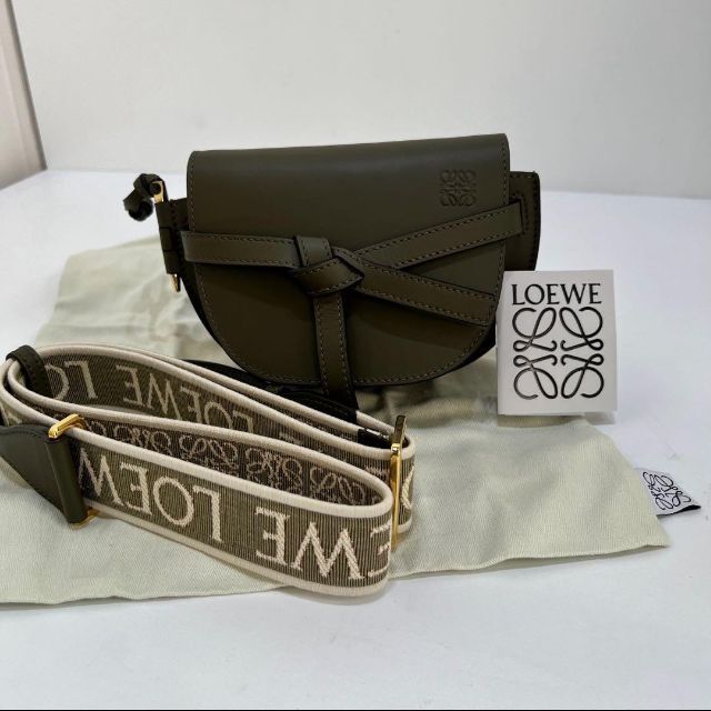 ホットセール LOEWE ロエベ グリーン ポシェット (カーキ) ミニゲート
