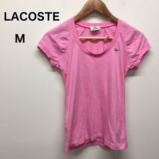 ラコステ(LACOSTE)のLACOSTE  Tシャツ　ピンク　M(Tシャツ(半袖/袖なし))