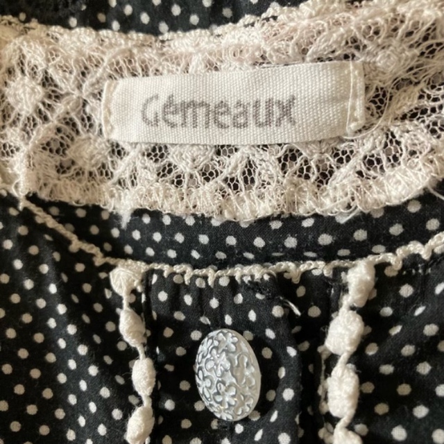 Gemeaux(ジェモー)のGemeauxジェモー▸◂クラシカルレースドット柄ワンピース*̩̩̥୨୧˖ キッズ/ベビー/マタニティのキッズ服女の子用(90cm~)(ワンピース)の商品写真