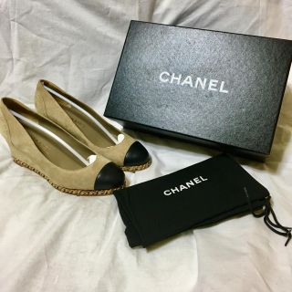 シャネル(CHANEL)のシャネル チェーンウェッジソール♪レア(ハイヒール/パンプス)