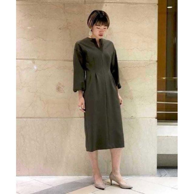 Demi-Luxe BEAMS - Demi-Luxe BEAMS ボリュームスリーブ ワンピース