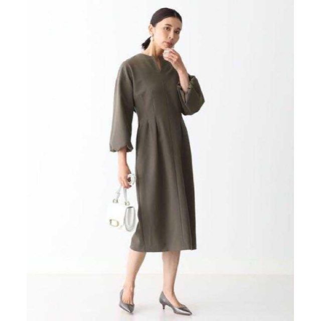 Demi-Luxe BEAMS - Demi-Luxe BEAMS ボリュームスリーブ ワンピース