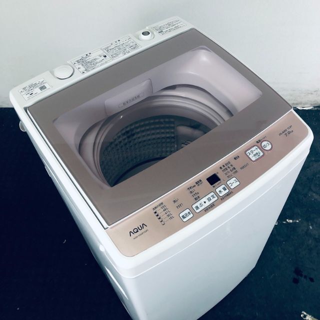 ★送料・設置無料★  大型洗濯機 アクア (No.5002)