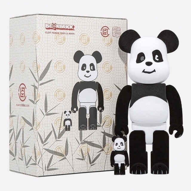 MEDICOM TOY(メディコムトイ)のCLOT x Be@rbrick Clot Panda 100% & 400% エンタメ/ホビーのフィギュア(その他)の商品写真