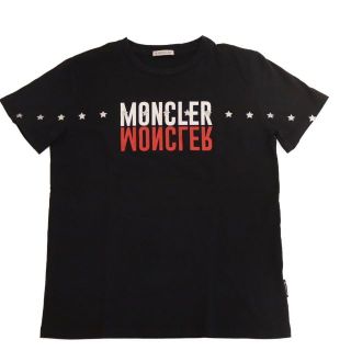 モンクレール(MONCLER)のMONCLER モンクレール ロゴ 半袖Tシャツ ブラック キッズ レディース 14Aサイズ(Tシャツ(半袖/袖なし))