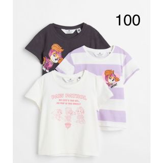 エイチアンドエム(H&M)のセール中！新品未開封　パウパトロール　Tシャツ　3枚セット　100/105(Tシャツ/カットソー)