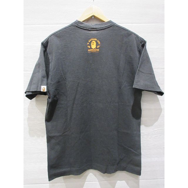 A BATHING APE(アベイシングエイプ)の[U5702]アベイシングエイプ シャツ ブラック ビッグロゴ M メンズのトップス(Tシャツ/カットソー(半袖/袖なし))の商品写真