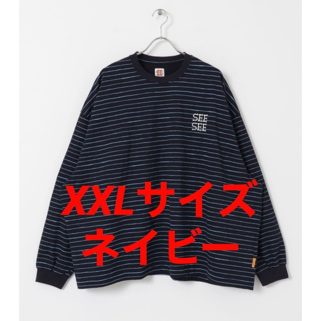 1LDK SELECT(ワンエルディーケーセレクト)のXXL SEE SEE SUPER BIG FLAT BOADER TEE メンズのトップス(Tシャツ/カットソー(七分/長袖))の商品写真