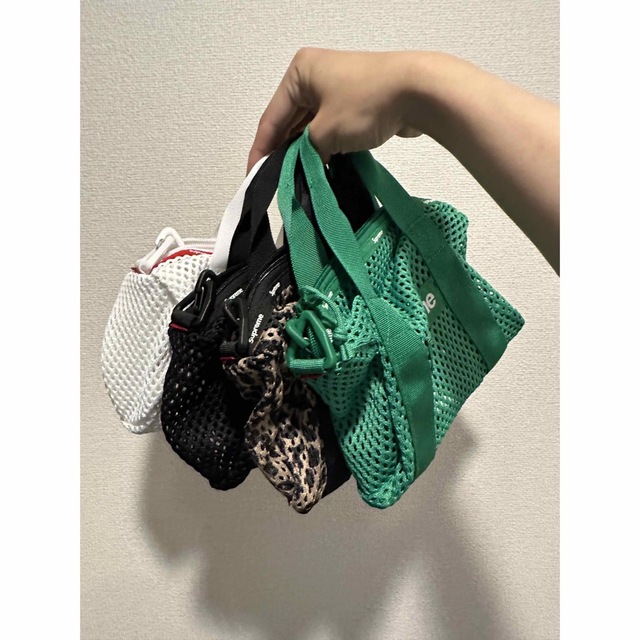 mesh mini duffle bag green