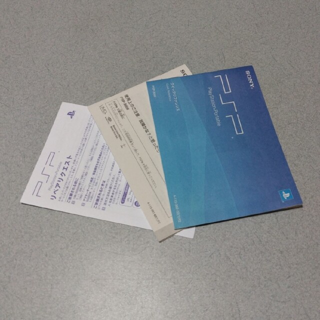 PlayStation Portable(プレイステーションポータブル)のPSP-3000シリーズ説明書　防水ソフトケース エンタメ/ホビーのゲームソフト/ゲーム機本体(その他)の商品写真