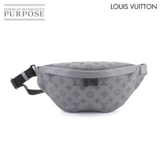 ルイヴィトン(LOUIS VUITTON)の未使用 展示品 ルイ ヴィトン LOUIS VUITTON モノグラム シャドウ ディスカバリー バムバッグ PM ボディ バッグ レザー グレー M46108 RFID VLP 90186523(ボディーバッグ)