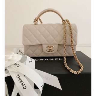 シャネル(CHANEL)のご専用でございます。新品 CHANEL トップハンドル ミニフラップ バッグ(ショルダーバッグ)