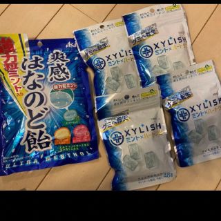 メイジ(明治)のキシリッシュ ハードグミ  クリスタルミント 　ウルトラ爽感はなのど飴　計5点(菓子/デザート)