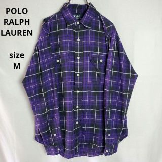 ポロラルフローレン(POLO RALPH LAUREN)のポロバイラルフローレン　チェック　シャツ　ロング　スリーブ　長袖　アメカジ　古着(シャツ)