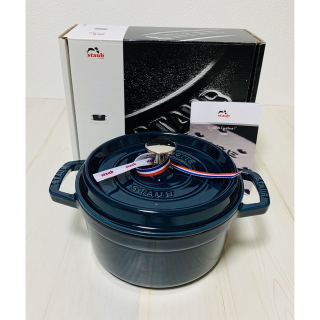 STAUB - staub ストウブ ピコ ココット ラウンド ラメール 20cm 両手鍋