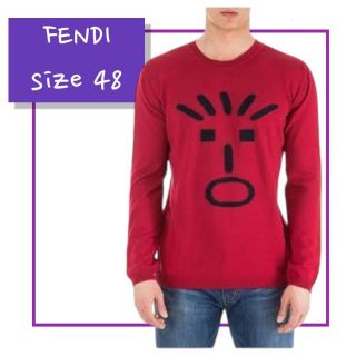 フェンディ(FENDI)の【美品】 フェンディFENDI アニメーション ニット セーター ウール100％(ニット/セーター)