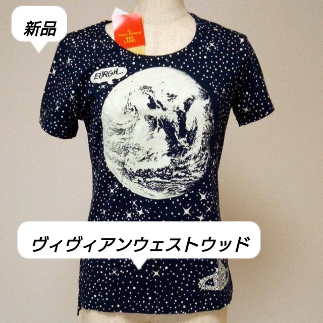 希少品　ヴィヴィアンウエストウッド　オーブ刺繍　ミルキーウェイTシャツ　Lサイズ