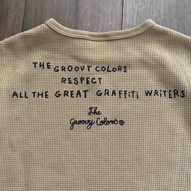 Groovy Colors(グルービーカラーズ)のserasera様Groovycolors☆120☆アースカラーのワッフルtee キッズ/ベビー/マタニティのキッズ服男の子用(90cm~)(Tシャツ/カットソー)の商品写真