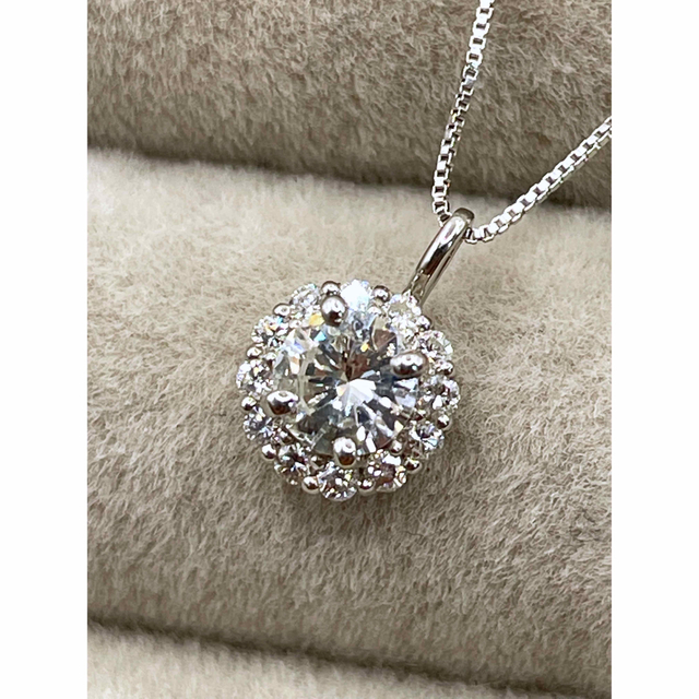 一番の贈り物 美品☆ダイヤモンドネックレス 0.260ct 鑑定済 プラチナ
