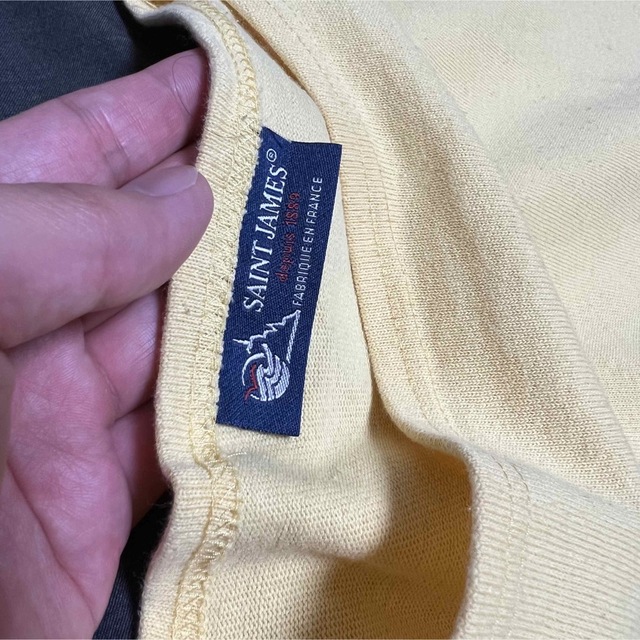 SAINT JAMES(セントジェームス)のウエッソン 半袖 サイズT5 Mサイズ相当 イエロー メンズのトップス(Tシャツ/カットソー(半袖/袖なし))の商品写真