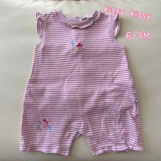 マメールマディ(Ma mere m'a dit)の【美品】kissy kissy（キッシーキッシー）女の子ロンパース　6-9M(ロンパース)