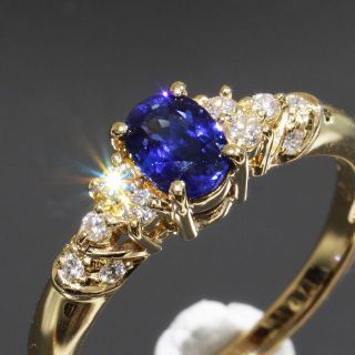 タサキ(TASAKI)のタサキ サファイヤ 0.54ct ダイヤ 0.11ct リング 10号 K18(リング(指輪))