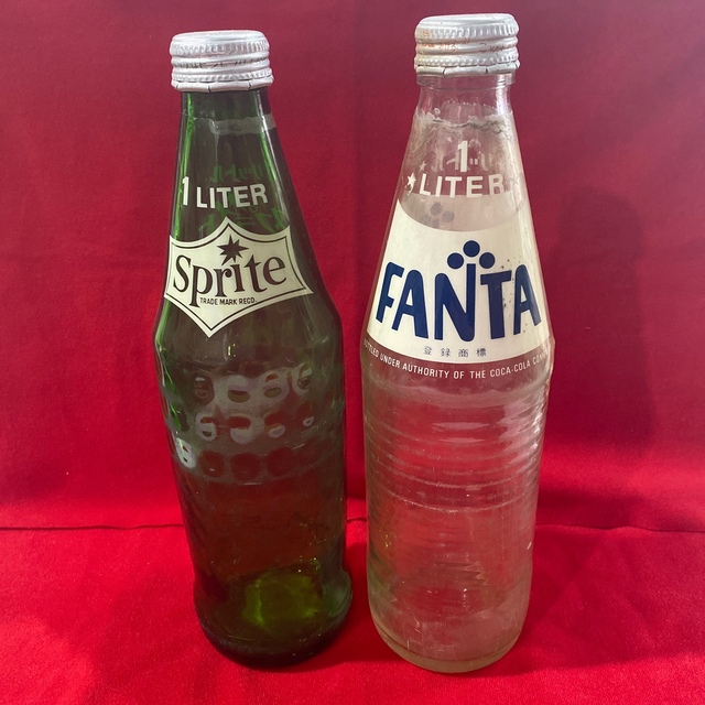 fanta ファンタ sprite スプライト 空瓶 空ビン 当時物