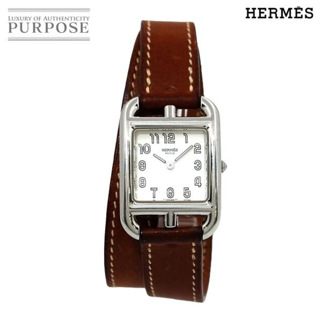 Hermes - エルメス HERMES ケープコッド ドゥブルトゥール CC1 210 レディース 腕時計 シルバー 文字盤 クォーツ ウォッチ Cape Cod 90192007