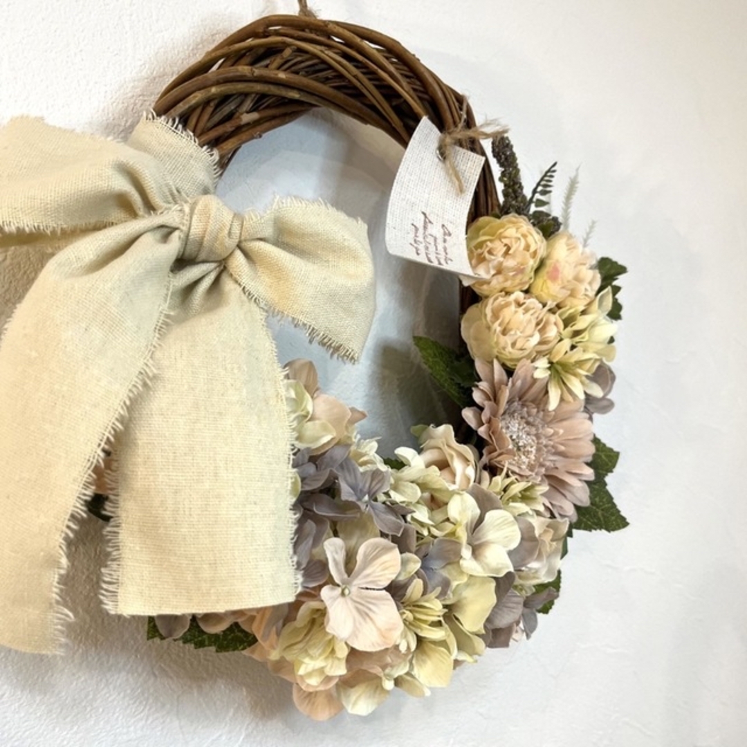 ハイドレンジア ♡紫陽花ハーフリース handmade 一点もの