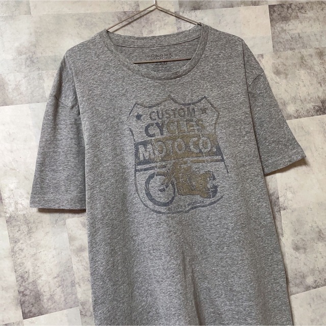 sonoma(ソノマ)のTシャツ　XXLサイズ　Sonoma ソノマ　グレー　バイク　USA古着 メンズのトップス(Tシャツ/カットソー(半袖/袖なし))の商品写真