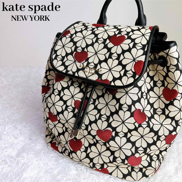 kate spade NEW YORK スペードフラワー　ジャガードバッグパック