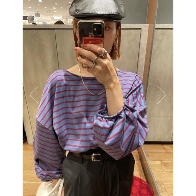 BLACK by moussy(ブラックバイマウジー)のバックオープンカットソー レディースのトップス(カットソー(長袖/七分))の商品写真