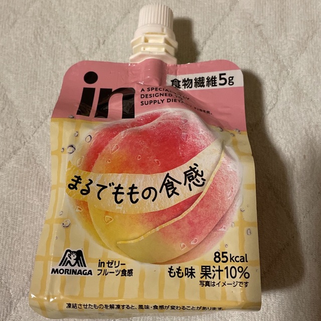 inゼリー フルーツ食感＜もも＞ 12個 森永製菓