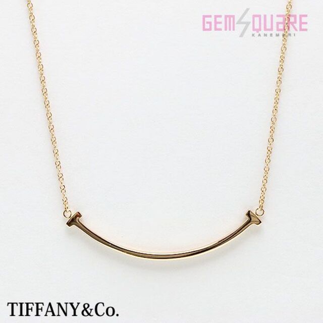 Tiffany & Co. - ティファニー Tスマイル スモール ペンダント ネックレス K18YG 仕上げ済